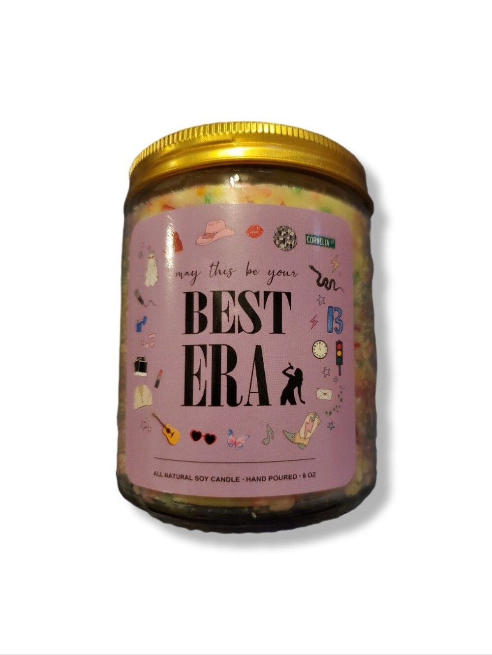 Best Era Soy Candle - Pink Label, Gold Lid